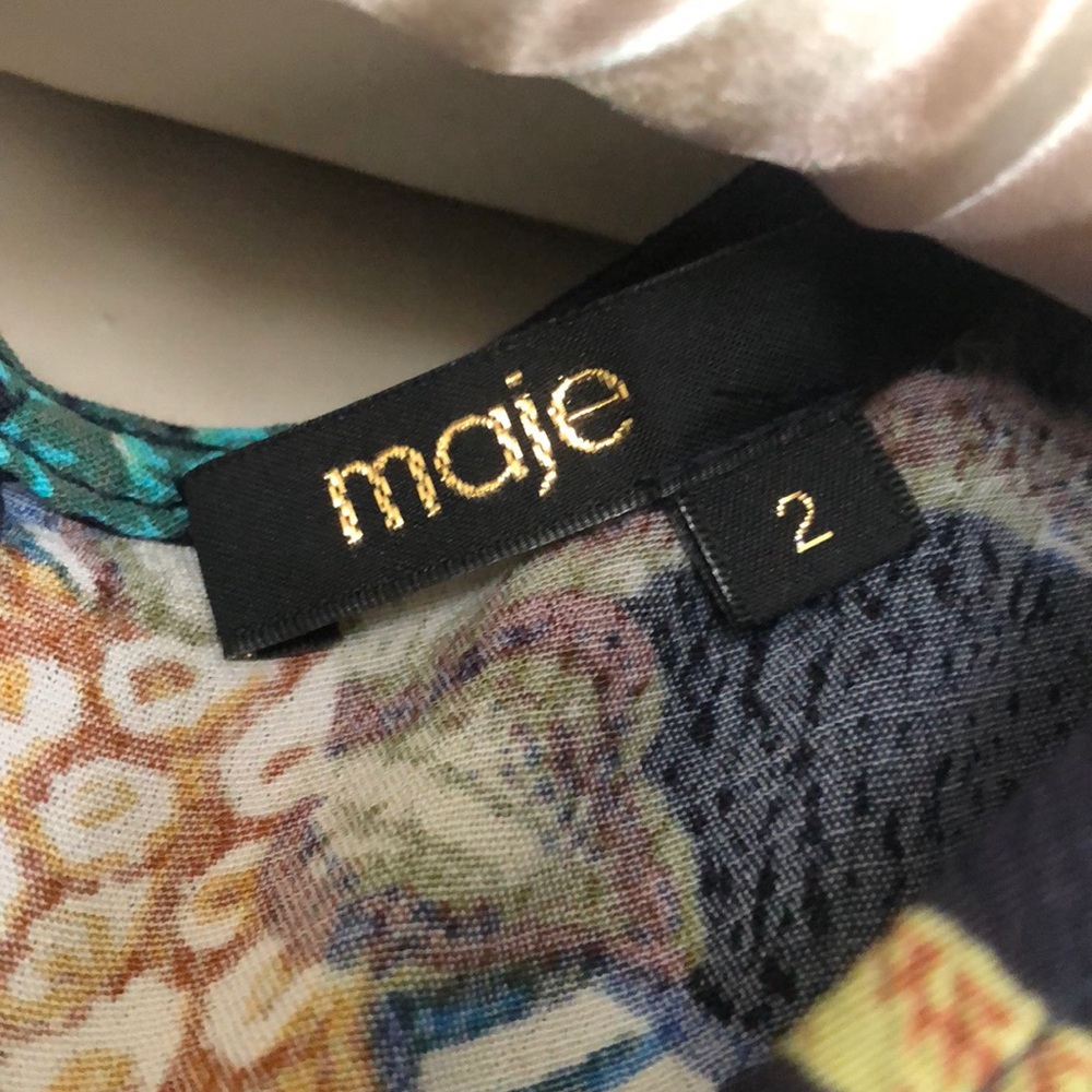 Maje silk floral dress - Picture 2 of 2